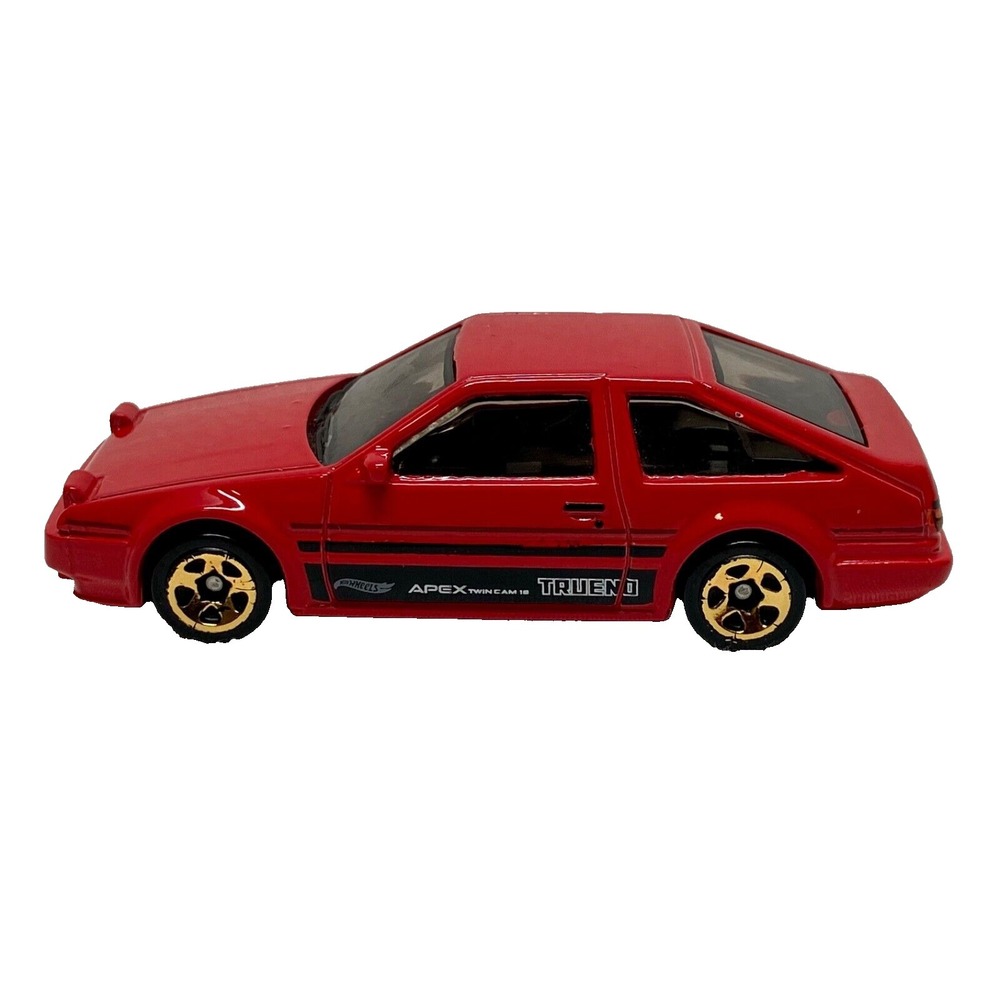 Hot Wheels Toyota AE86 Trueno Red 1:64 Die-cast Model Car Loose EUC 2021